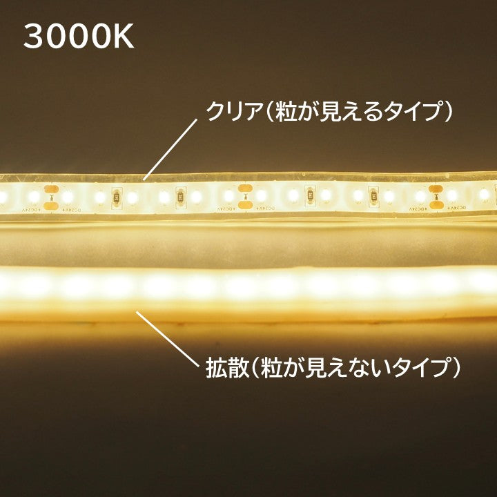 水中・温泉用テープライト クリアタイプ 3000K