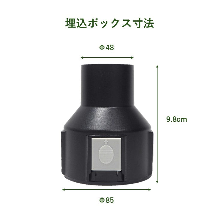 2W地中埋込型照明 3000K ケーブル0.5m付き